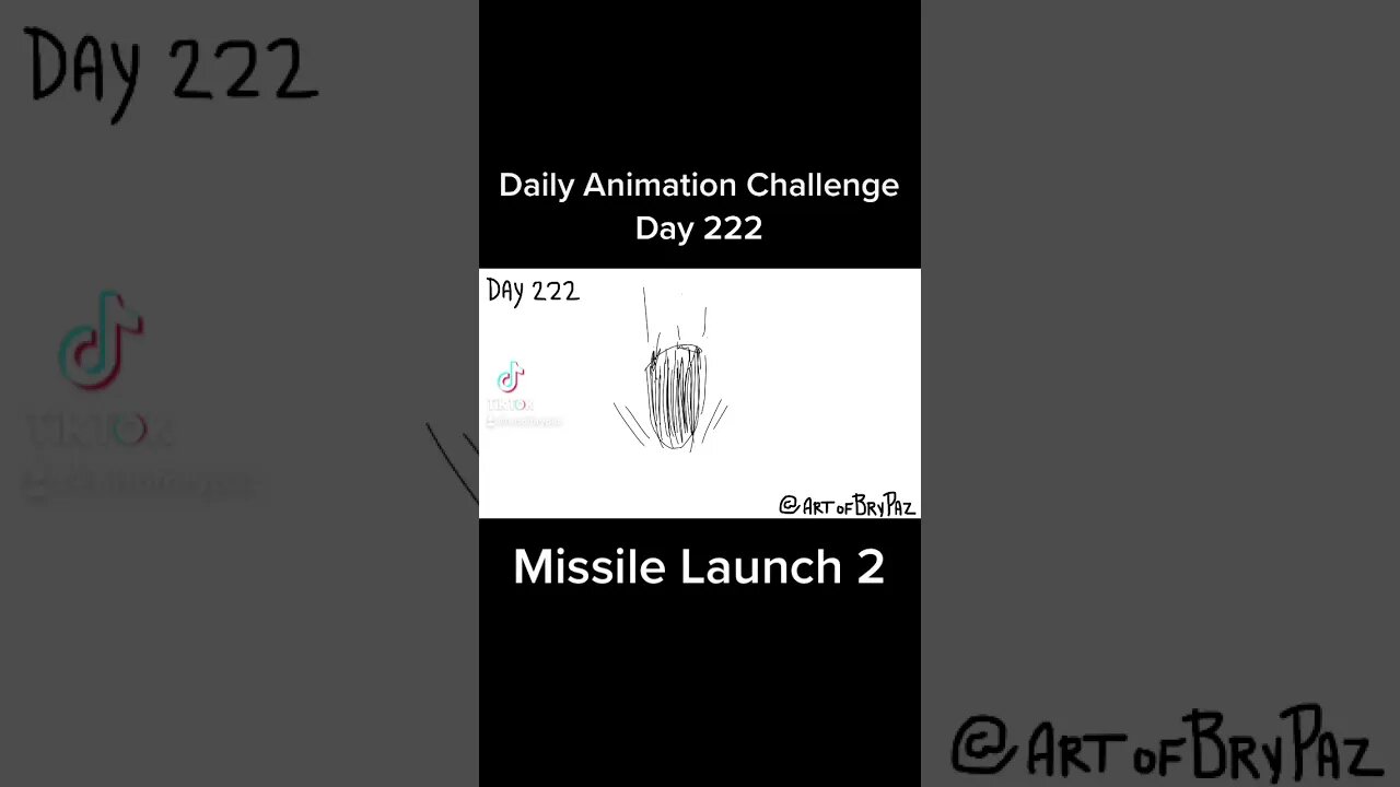 Day 222: Missile Launch 2 #dailyanimation #animation #anime #missile #rocket #fyp #sakuga