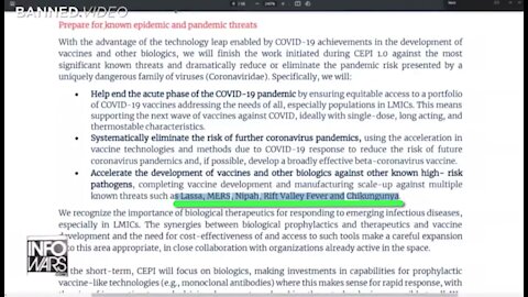 "Vaccines" are already being developed for new viruses that the Globalists plan to release
