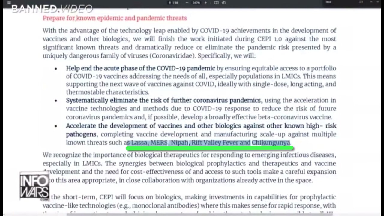 "Vaccines" are already being developed for new viruses that the Globalists plan to release