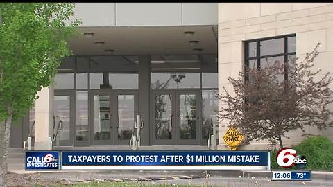 Taxpayers to protest after $1 million mistake