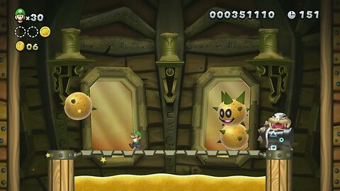 New Super Luigi U - Morten's Lava Block Boss Fight