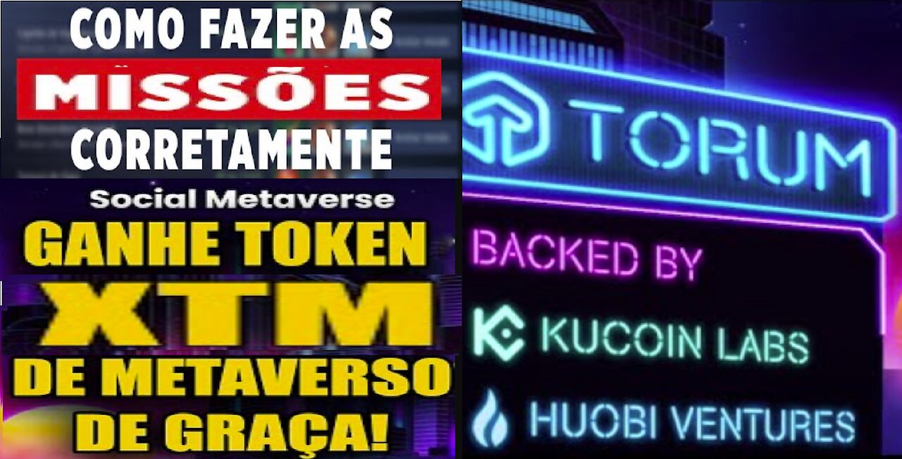 【Torum SocialFi Metaverso】Passo a Passo Como fazer as Missões | Criar Tópicos Clã | #CryptoCurrency