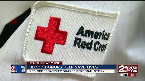 Blood donors helping to save lives