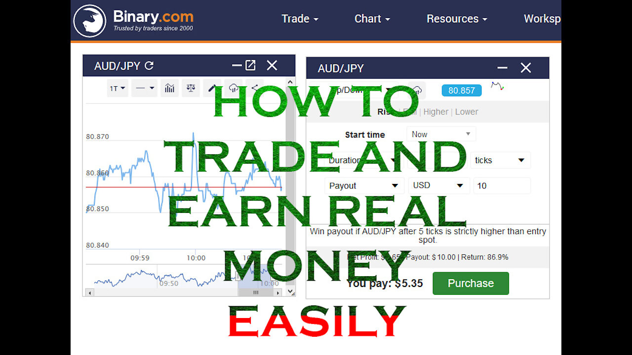 BINARY.COM BEST WINING STRATEGY | Earn Money Online | Binary com Easy Strategy A to Z | Trading