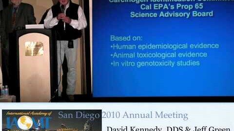 Dr. David Kennedy and Jeff Green update fluoride events for IAOMT at IOAMT San Diego 2010