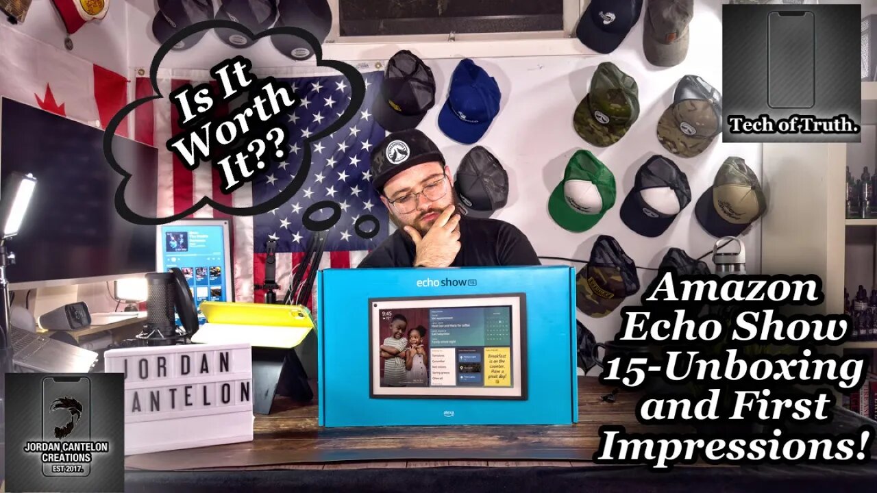 THE AMAZON ECHO SHOW SURPRISED ME??!! Amazon Echo Show 15 Unboxing, First Impressions +Demos!