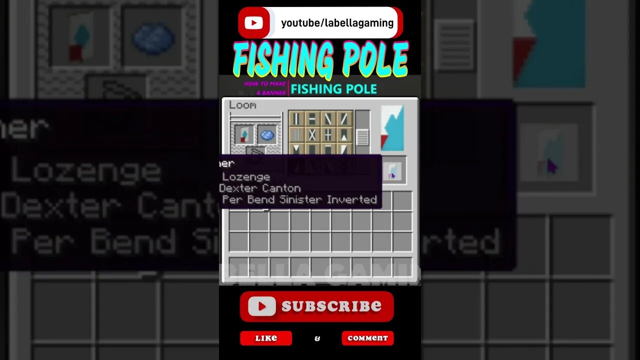 Fishing Pole Banner | Minecraft