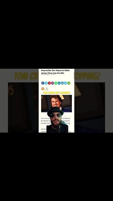 Mission Impossible Star Tom Cruise Wants To Do Action Movie FOREVER! #shorts