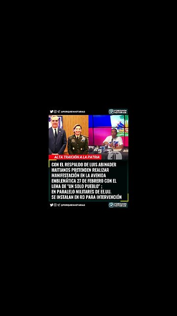 ⚡️CON EL RESPALDO DE LUIS ABINADER HAITIANOS PRETENDEN REALIZAR MANIFESTACIÓN
