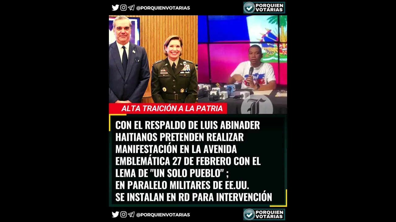 ⚡️CON EL RESPALDO DE LUIS ABINADER HAITIANOS PRETENDEN REALIZAR MANIFESTACIÓN