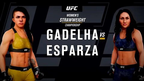 EA Sports UFC 3 Gameplay Carla Esparza vs Claudia Gadelha
