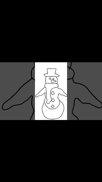 Draw Snowman Easy #drawing #art
