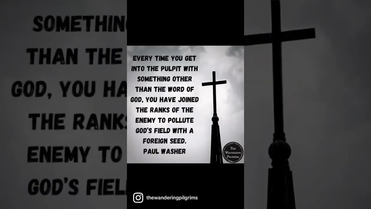 Truth from Paul Washer 🔥#shorts #wanderingpilgrims #reformed #reformedtheology #paulwasher