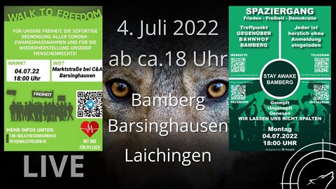 🔴 💥Live aus Bamberg, Barsinghausen & Laichingen am 4. Juli, ab ca. 18 Uhr 💥