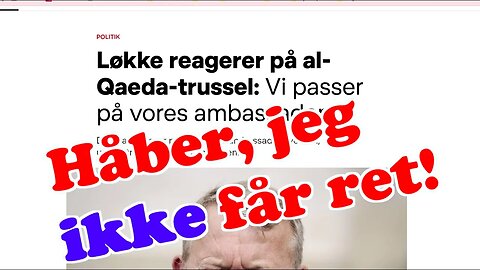Gid jeg ikke får ret i min forudsigelse - forbud mod koranbål
