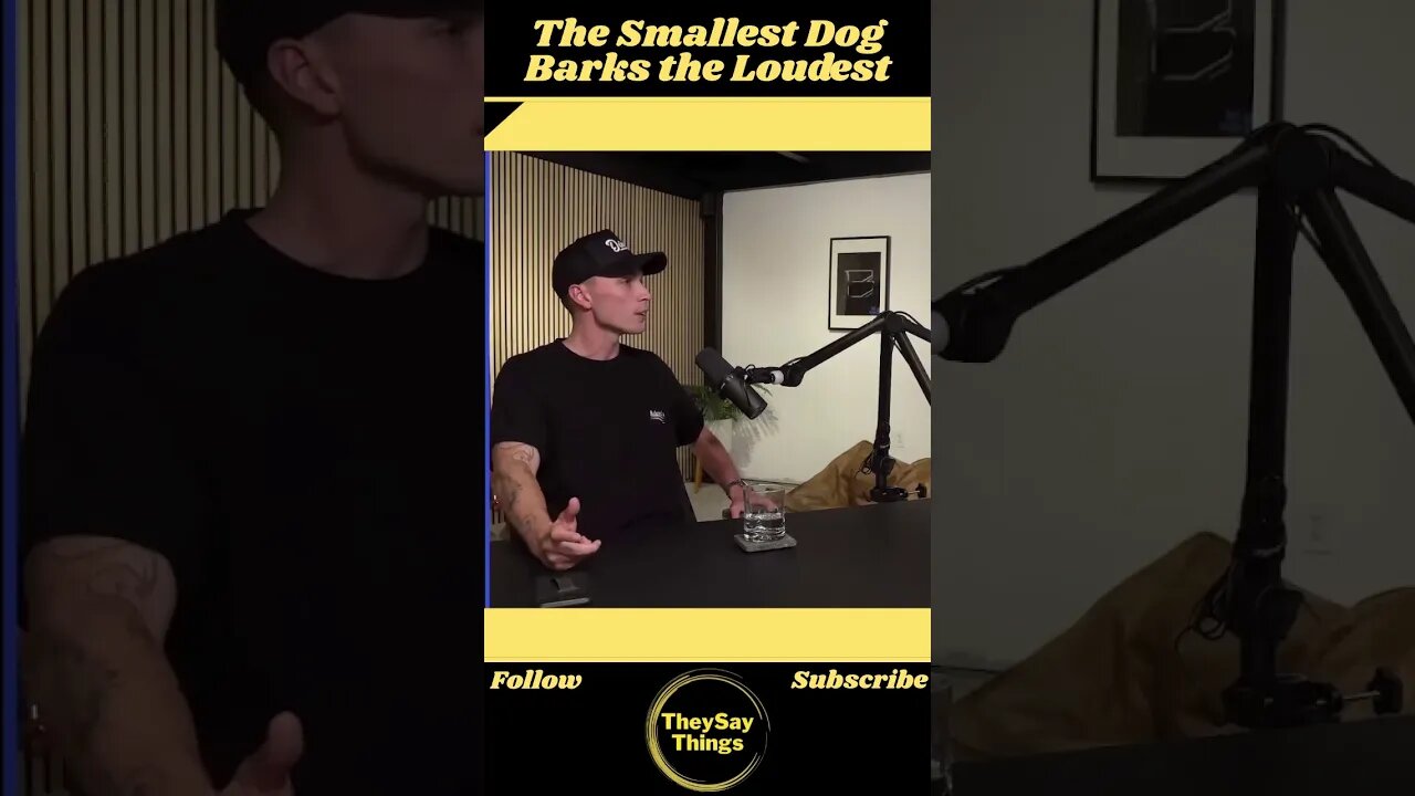 Luke Belmar ,The Smallest Dog Barks the Loudest #shorts #youtubeshorts #life #podcast #viral #advice