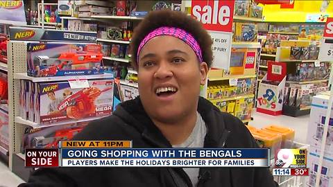 Christmas shopping with the Bengals