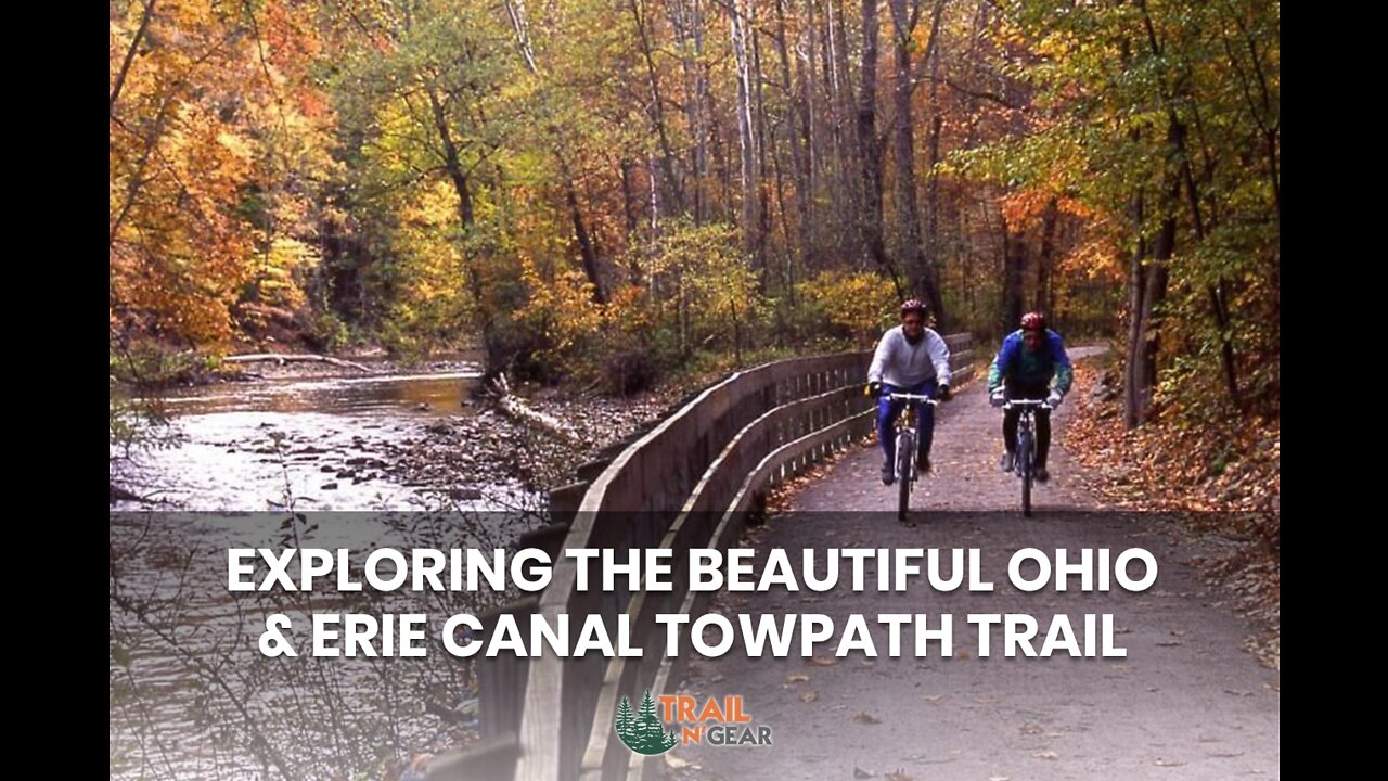 Biking south on the Towpath bike trail