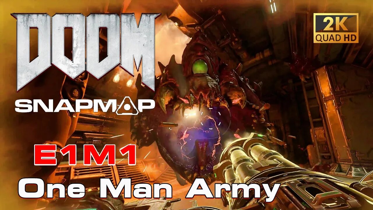 DOOM SnapMap - One Man Army | E1M1