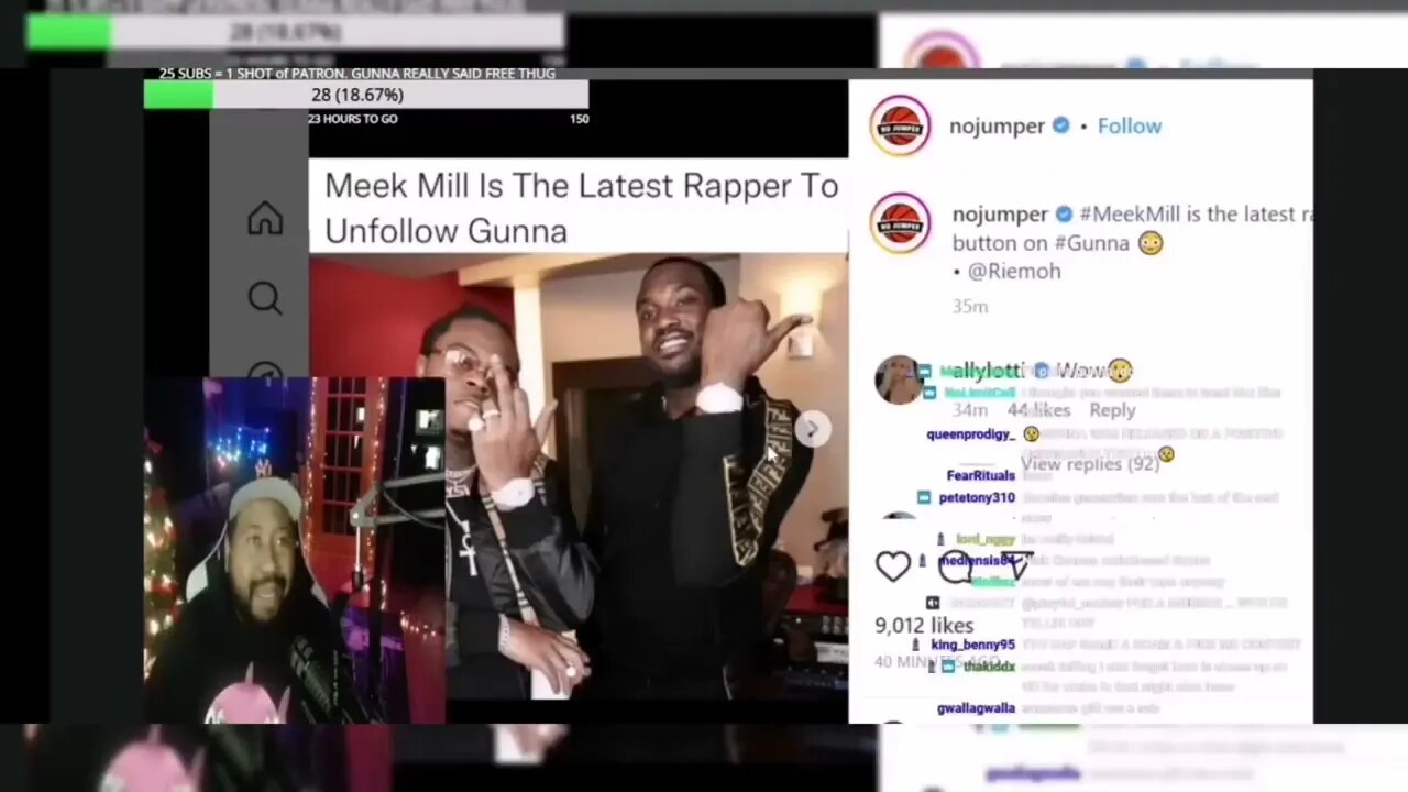 DJ Akademiks Reacts To Meek Mill unfollowing Gunna on the gram! Will other rappers follow?
