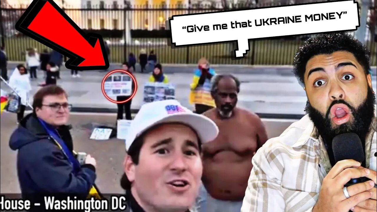 Alex Stein ROASTS Americans PROTESTING TO SEND UKRAINE MORE MONEY.. INSTEAD of helping homeless man