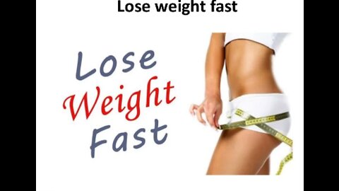 how to loss weight faster