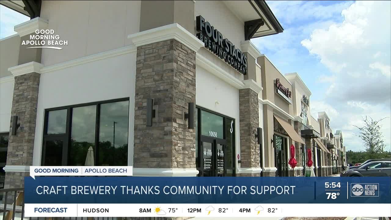 Four Stacks Brewing Company thanks community for support