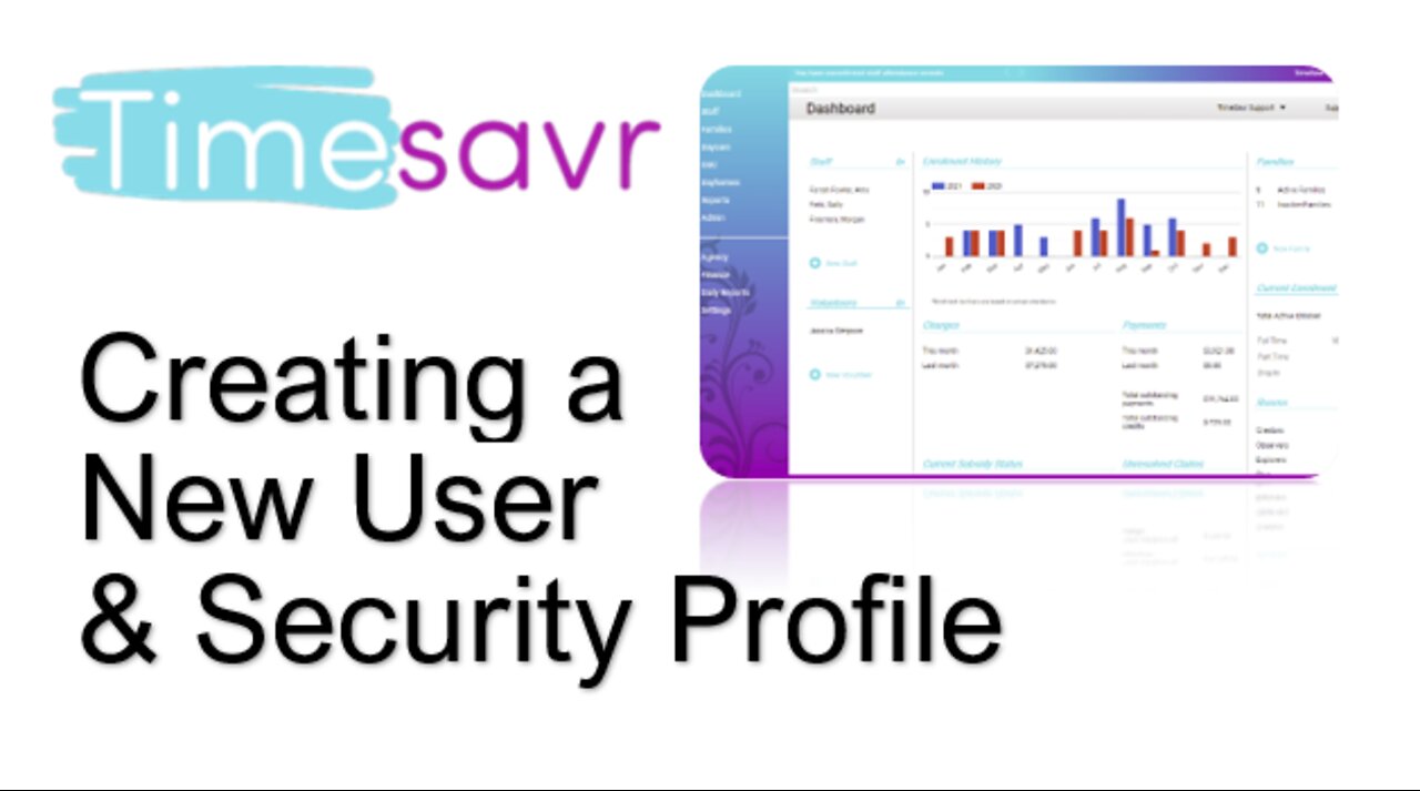 TimeSavr Creating a New User & Security Profile