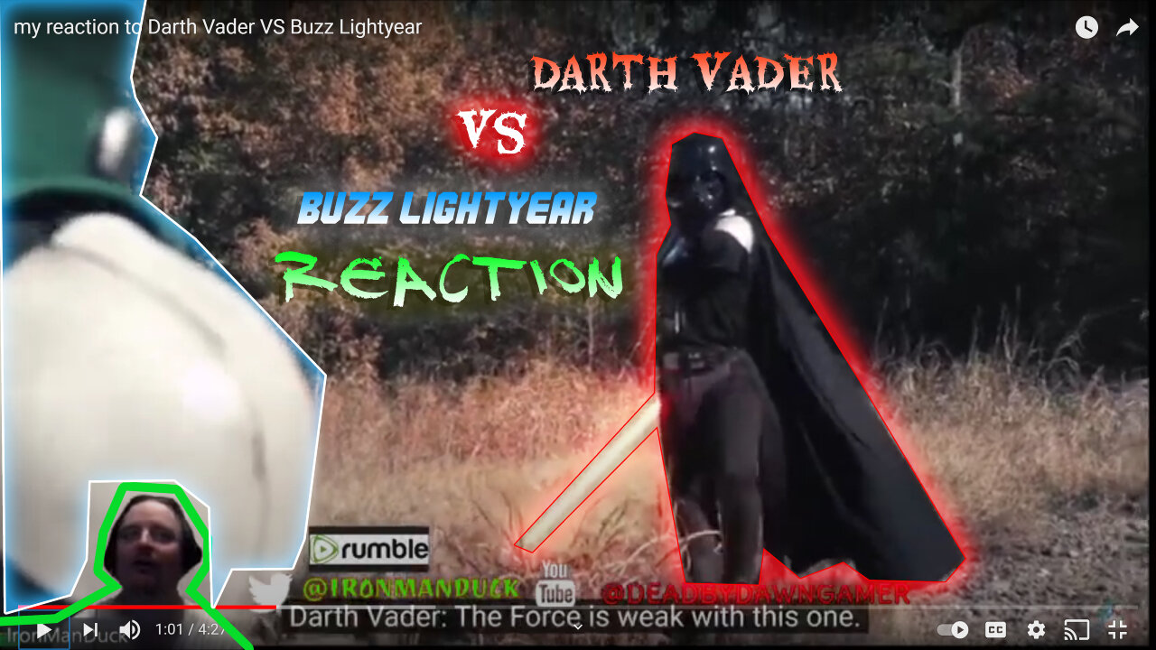 my reaction to Darth Vader VS Buzz Lightyear