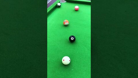 Amazing Trick: Real Pool Trick Kiss Shot Best #snooker #billiards #shorts