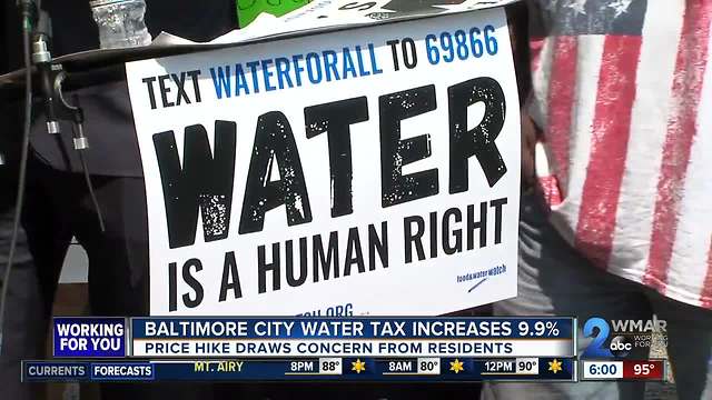 Baltimore City water tax increase raises concern for residents