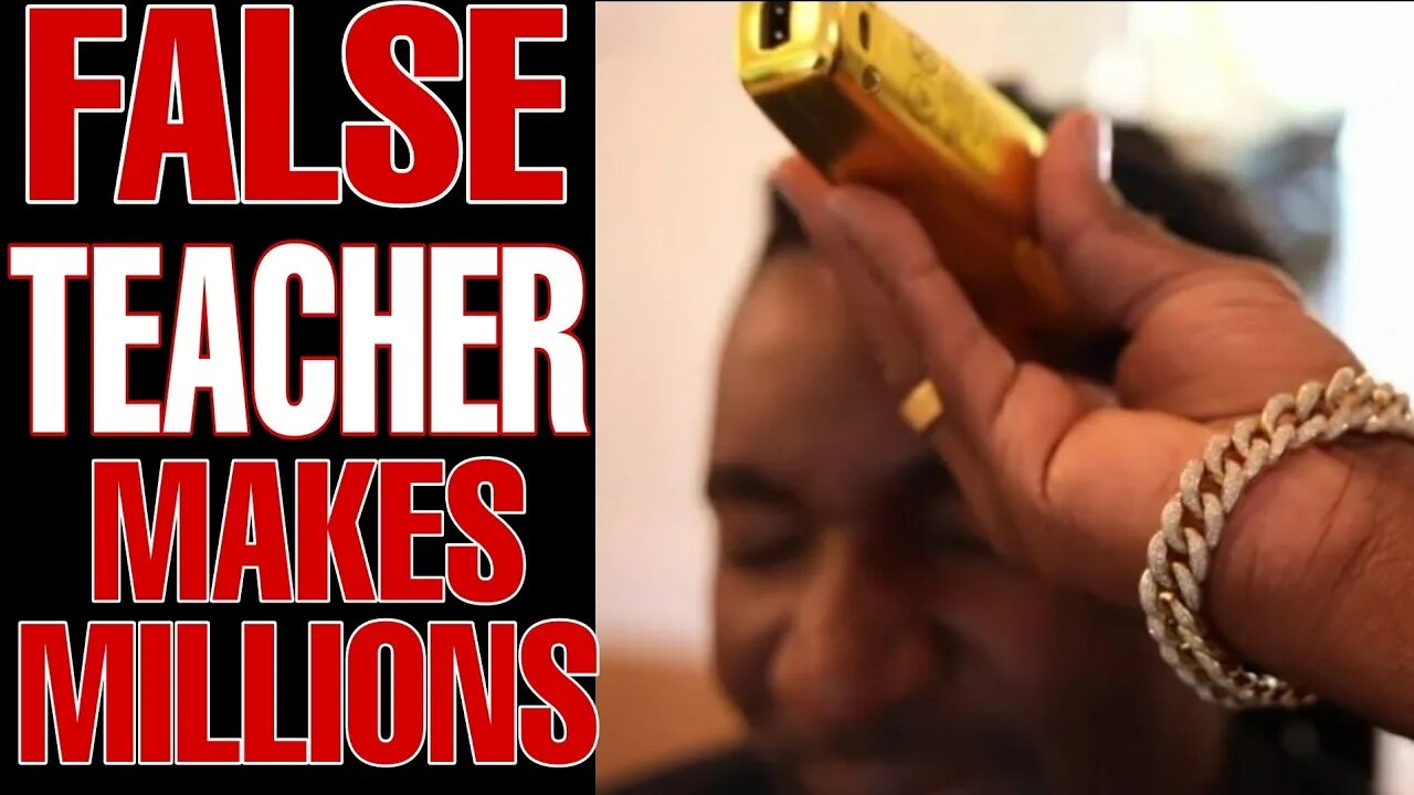 False Preacher Flaunts His Golden Plated Hair Clippers (BEWARE)
