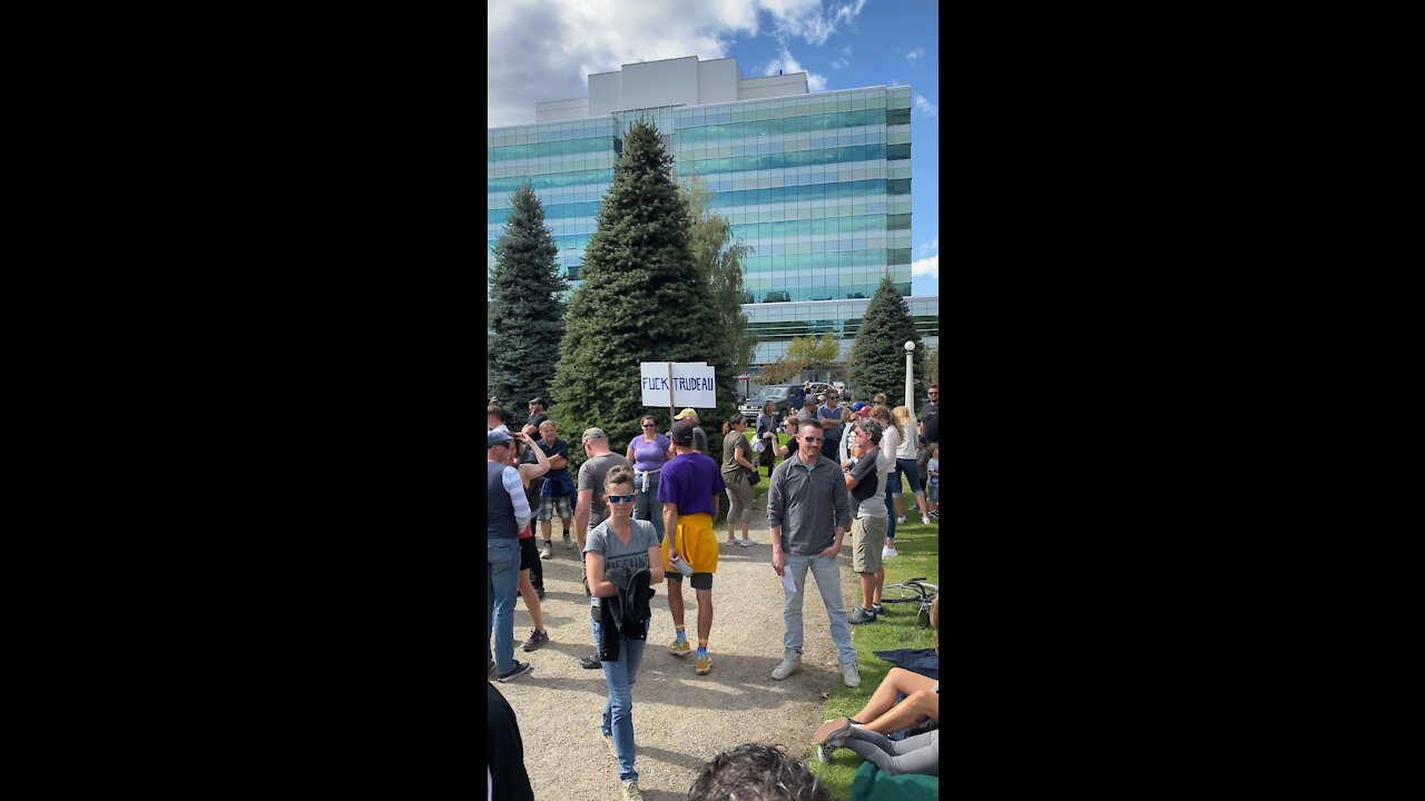 World freedom rally Calgary Alberta September 2021