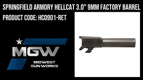 Springfield Armory Hellcat 3.0" 9MM Factory Barrel - HC0901-RET