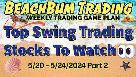 Top Swing Trading Stocks to Watch 👀 | 5/20 – 5/24/24 | TSLA ZSL EPV FNGD GDXD CRT MOS SIRI & More