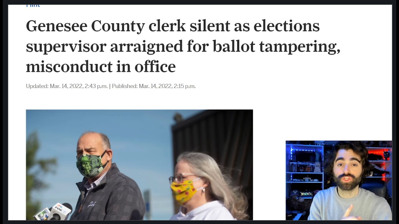 Michigan County Election Supervisor CHARGED With BALLOT TAMPERING In 2020 Election Fraud!