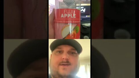 Sparkling water review Fuji Apple tastes identical to the Fujis we pick right here in WA STATE 😎