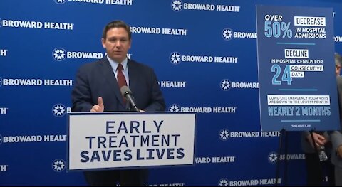 Gov DeSantis: I Will Fight Like Hell to Overcome Biden’s Decision to Reduce FL Antibody Treatments