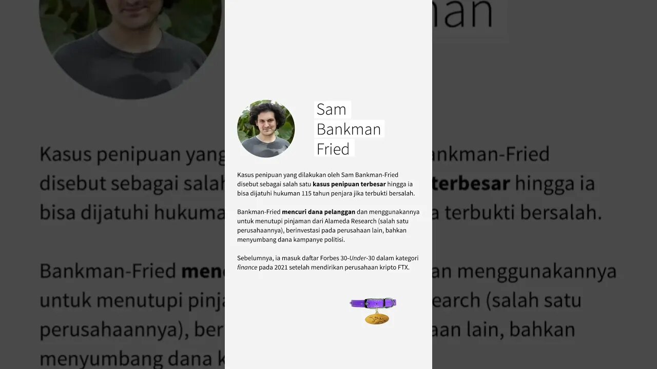 FROM FORBES 30 UNDER 30 TO CRIMINAL
