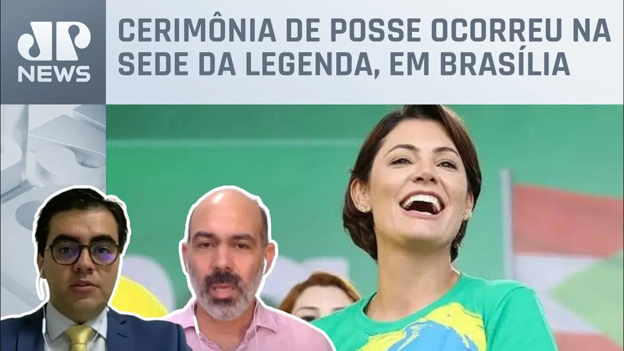 Michelle Bolsonaro assume a presidĂȘncia nacional do PL Mulher; Schelp e Vilela comentam
