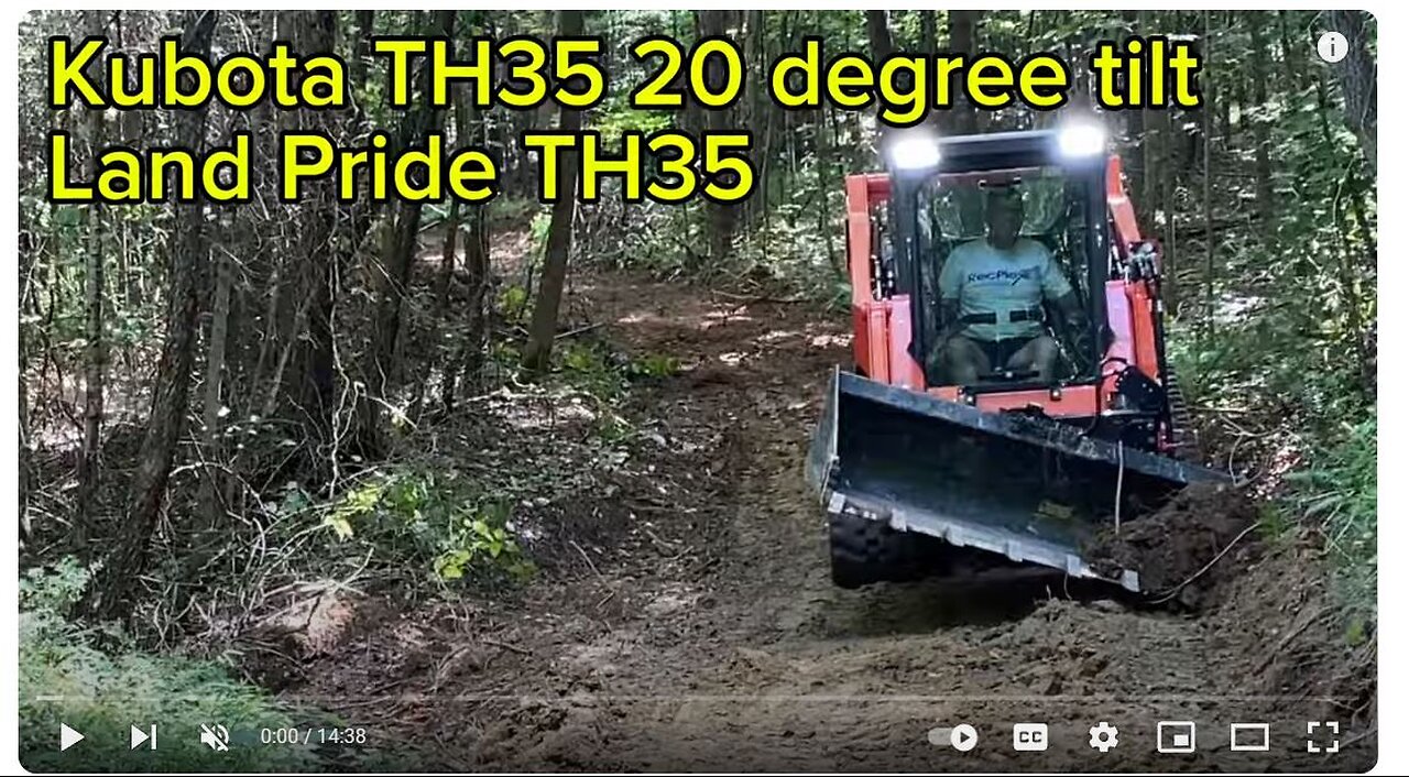 Kubota Land Pride TH35 Tilt Hitch is great for grading, but perhaps I am not! I need more practice