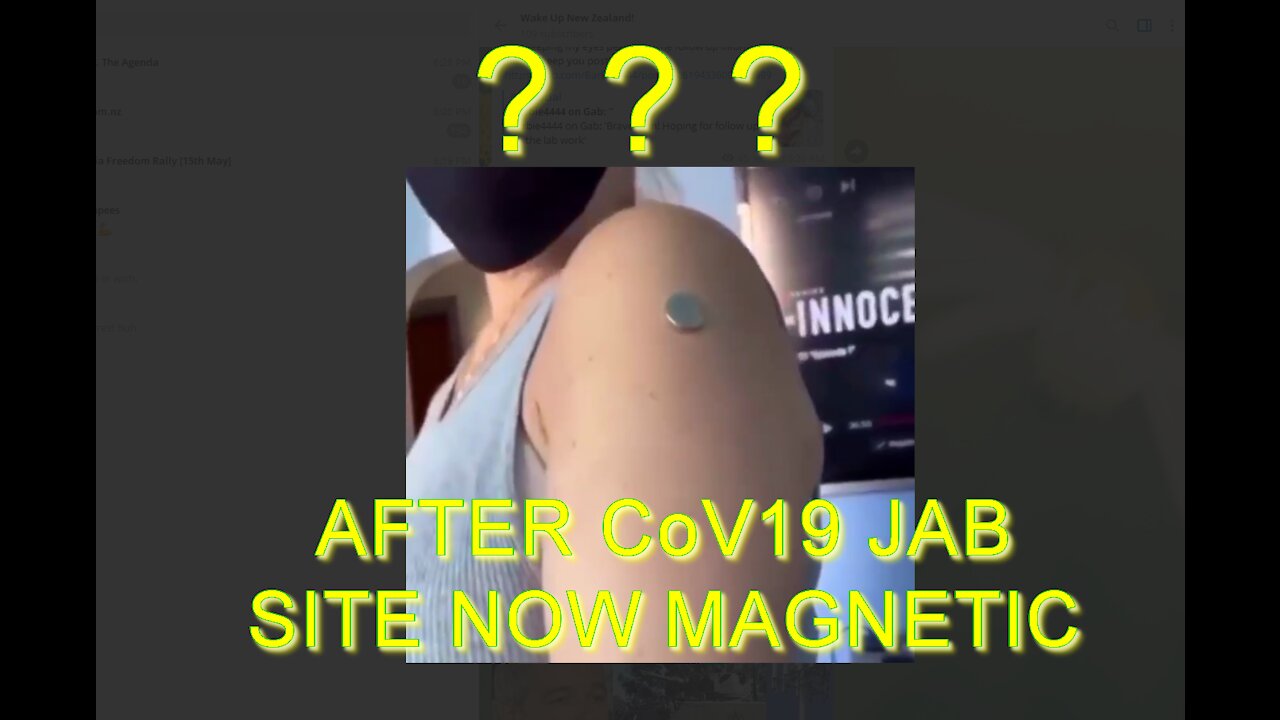 2021 MAY 11 Magnets clings to skin at sight of the Jab, now what could that mean Folks