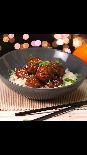 Baked Orange Chicken Meatballs [GMG Originals]