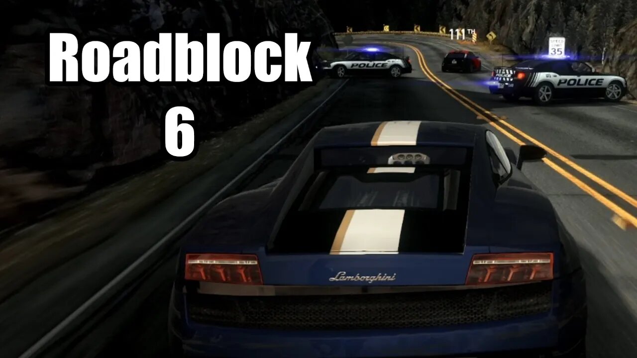 NEED FOR SPEED THE RUN Roadblock 6