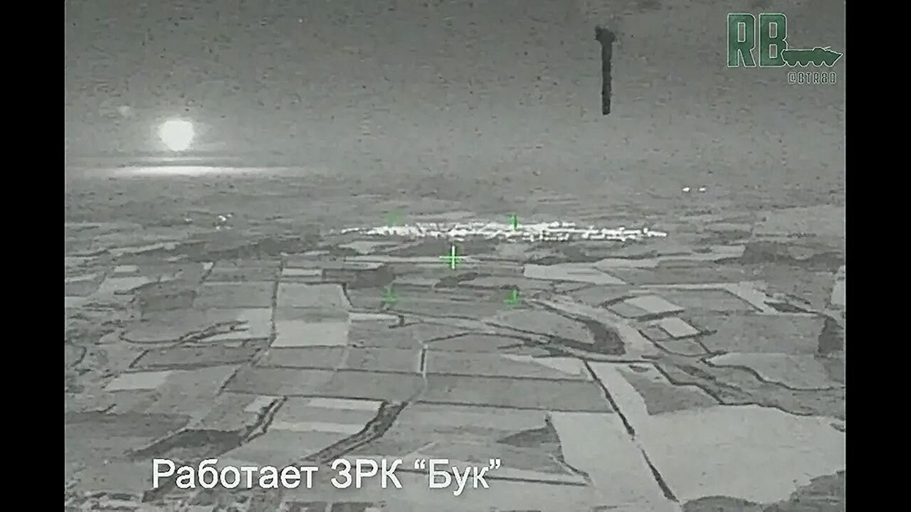 UNIQUE FOOTAGE: Russian BUK Sam Intercepts HIMARS GMLRS As Viewed From Drone