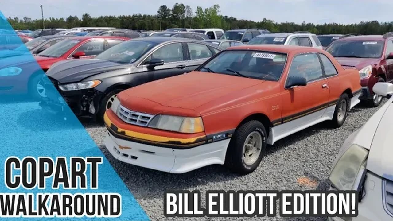 Copart Walk Around, Bill Elliott Edition Thunderbird, Hellcat Widebody