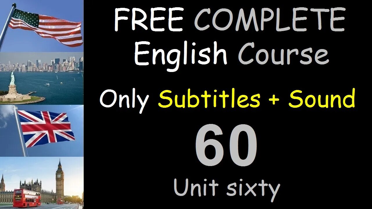 Irregular verbs - Lesson 60 - FREE COMPLETE ENGLISH COURSE FOR THE WHOLE WORLD