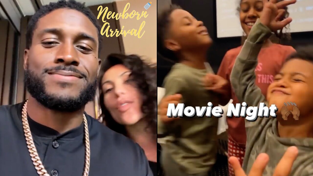 Reggie Bush Hosts Movie Night For The Kids! 🍿