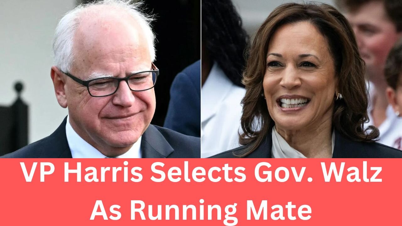 Kamala Harris Chooses Tim Walz as VP for 2024: A New Dynamic Duo Hits the Campaign Trail!