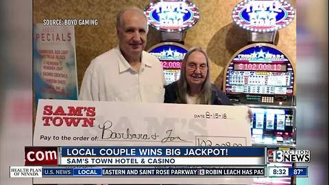 Las Vegas couple wins big jackpot
